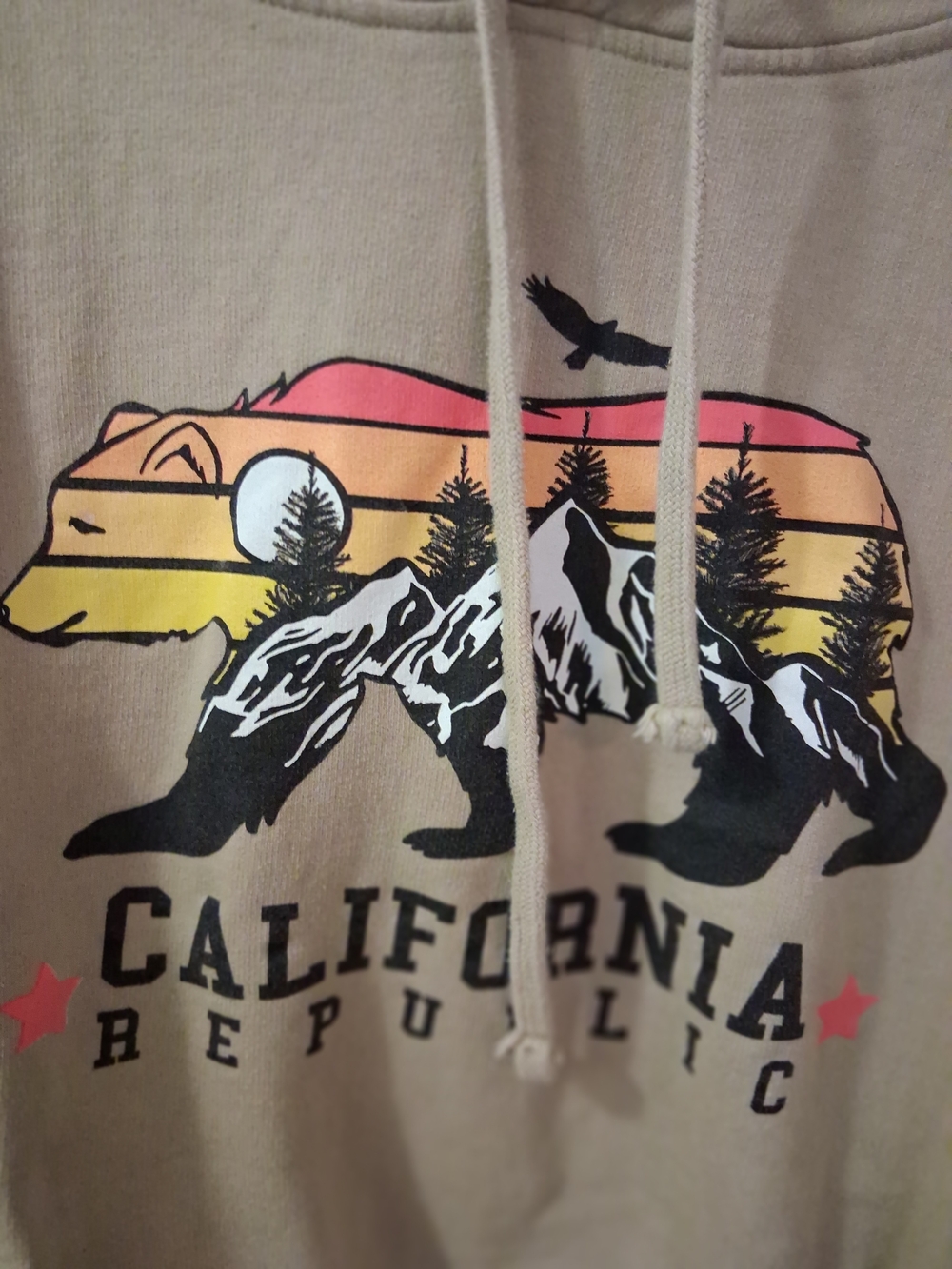 California Republic Shirt Mens 5XL Hoodie Sweatshirt Return Sender - Picture 4 of 5